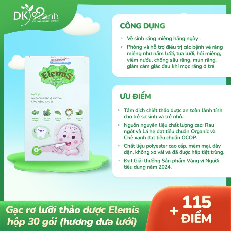 Gạc rơ lưỡi 30c